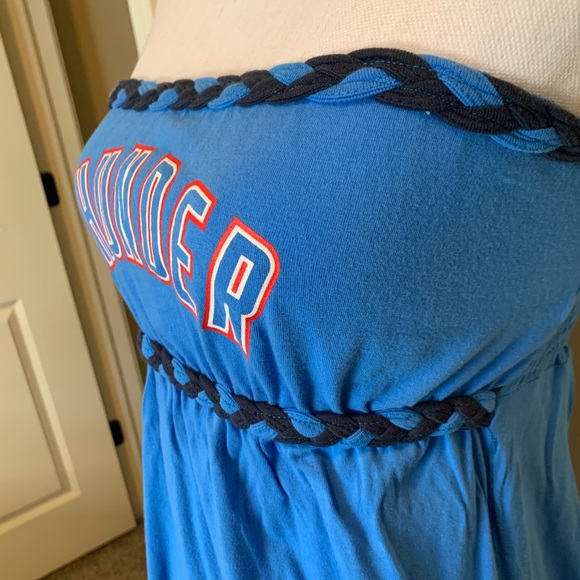 OKC Thunder Strapless Cotton Dress L - Picture 2 of 6